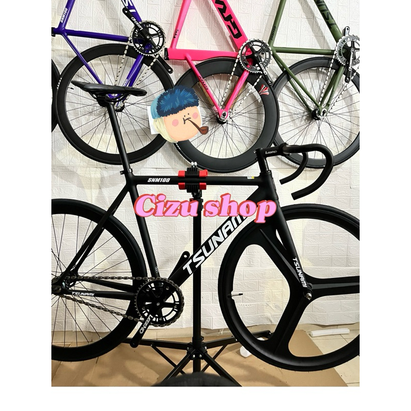HÀNG CHÍNH HÃNG _ Xe đạp fixed gear Tsunami SNM100 phiên bản 3 đao giới hạn
