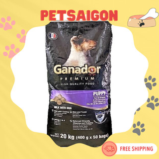 Thức ăn ganador puppy vị sữa - bao 20kg