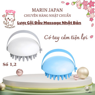 Dụng Cụ Dùng Để Gãi Đầu Khi Gội Đầu Số 1, 2 - Có Tay Cầm Tiện Lợi Hàng Nội Địa Nhật Bản