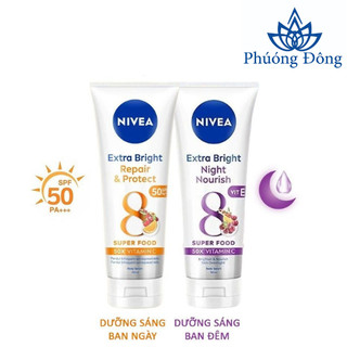 Tinh chất dưỡng thể dưỡng trắng NIVEA ngày và đêm (180ml)
