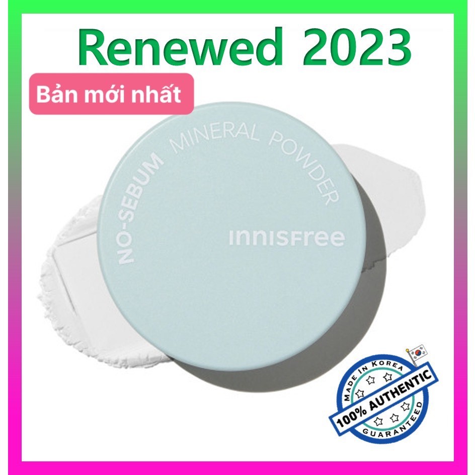 Phấn phủ Innisfree kiềm dầu dạng bột  No Sebum Mineral Powder 5g