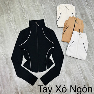 Áo khoác Ủ KEM MAY VIỀN CỔ LỌ, Tay Xỏ Ngón, dáng ôm, Trending Xu Hướng áo khoác ủ kem thun gân mát (VT4)