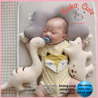 Gấu bông cute khủng long cho trẻ sơ sinh cotton và bông PP Organic không có sợi lông an toàn cho bé iu