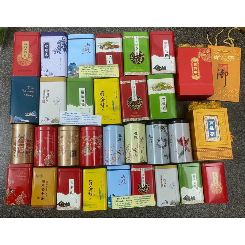 combo 30 hôp tra  các mẫu 200gr