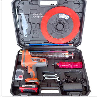 Máy bơm mỡ cầm tay 600cc dùng pin 21v kapusi kapusi japan - máy bơm mỡ dùng pin dùng cho mỡ sâu và mỡ nhồi
