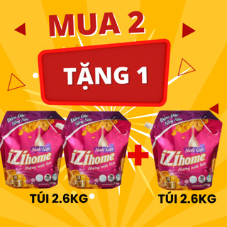 [Mua 2 tặng 1] Nước giặt IZI HOME đậm đặc nồng nàn hương nước hoa 2.6kg