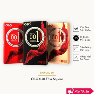  Bcs có gai Bao cao su siêu mỏng 001 kết hợp gai  truyền nhiệt nóng ấm 
