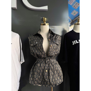 Siêu phẩm - Áo bò GG thắt đai sang chảnh size SM đẹp chuẩn ảnh . Phong cách thời trang nữ hot trend  2024