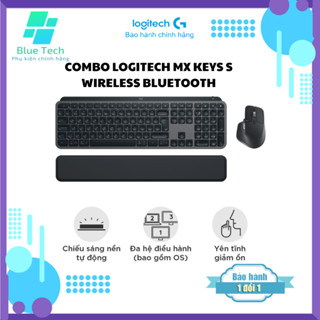 Combo Logitech MX Keys S Wireless Bluetooth màu than chì -  Bảo Chính Hãng 12 Tháng [Lỗi 1 Đổi 1]
