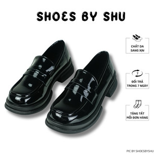 |SẴN HOẢ TỐC + TẶNG TẤT| Giày loafers Shoesbyshu basic đế lười cao 3cm dáng dễ mang dễ phối đồ phong cách vintage Hàn