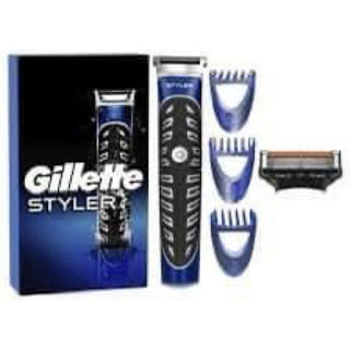 Bộ cạo râu máy,tạo kiểu 3 in1 Gillette Styler Power ( chạy pin và 3 đầu tông đơ có thể cắt tóc được ). Made in Germany.