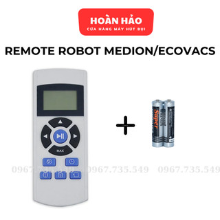 Điều khiển / remote robot hút bụi Medion, thay cho tất cả dòng, kèm pin thay thế chất lượng cao