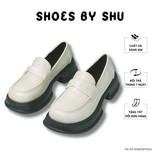 |SẴN HOẢ TỐC + TẶNG TẤT| Giày oxford Shoesbyshu quai xoắn nơ đáng yêu cao 3cm đáng yêu cho nữ chất da mềm mịn style Hàn