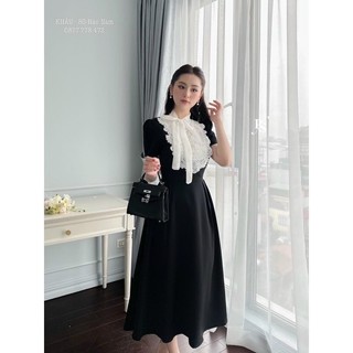 Đầm thời trang thiết kế dài qua gối dự tiệc nữ cao cấp xinh đẹp sang trọng dễ thương