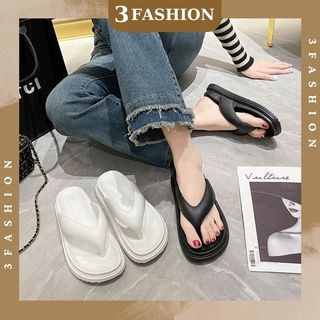 Dép nhựa xỏ ngón đế bánh mì  nữ mua càng nhiều giá càng rẻ - 3003 bánh mì