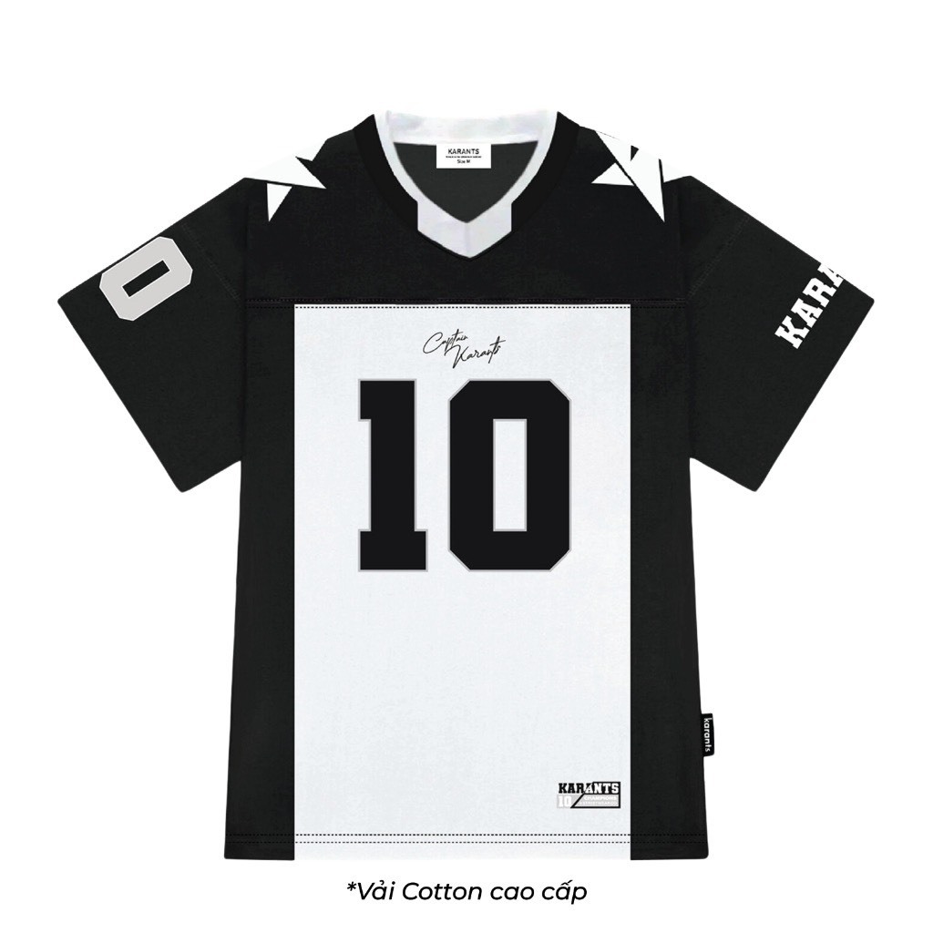 Áo thun phối bóng đá Karant số 10 nam nữ chất liệu cotton 100%,Áo thun bóng đá T028 | BigBuy360 - bigbuy360.vn