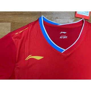 Áo cầu lông Lining 387 Đỏ (Nam,nữ)