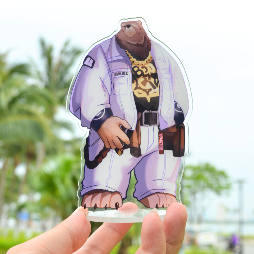Mô Hình Standee Furry BEN BIGGER - Zenless Zone Zero nhựa mica 14cm 3
