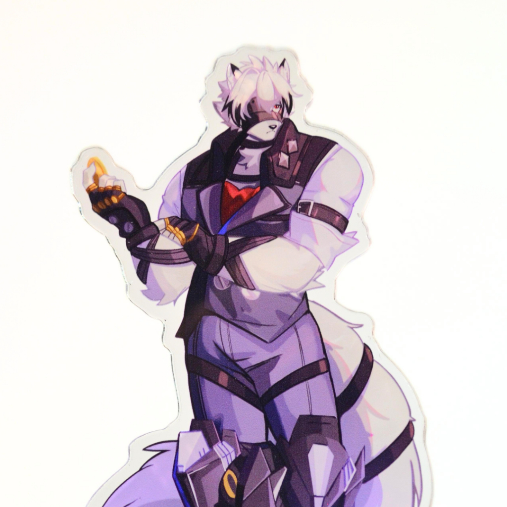 Mô Hình Standee Furry VON LYCAON - Zenless Zone Zero nhựa mica 14cm 2