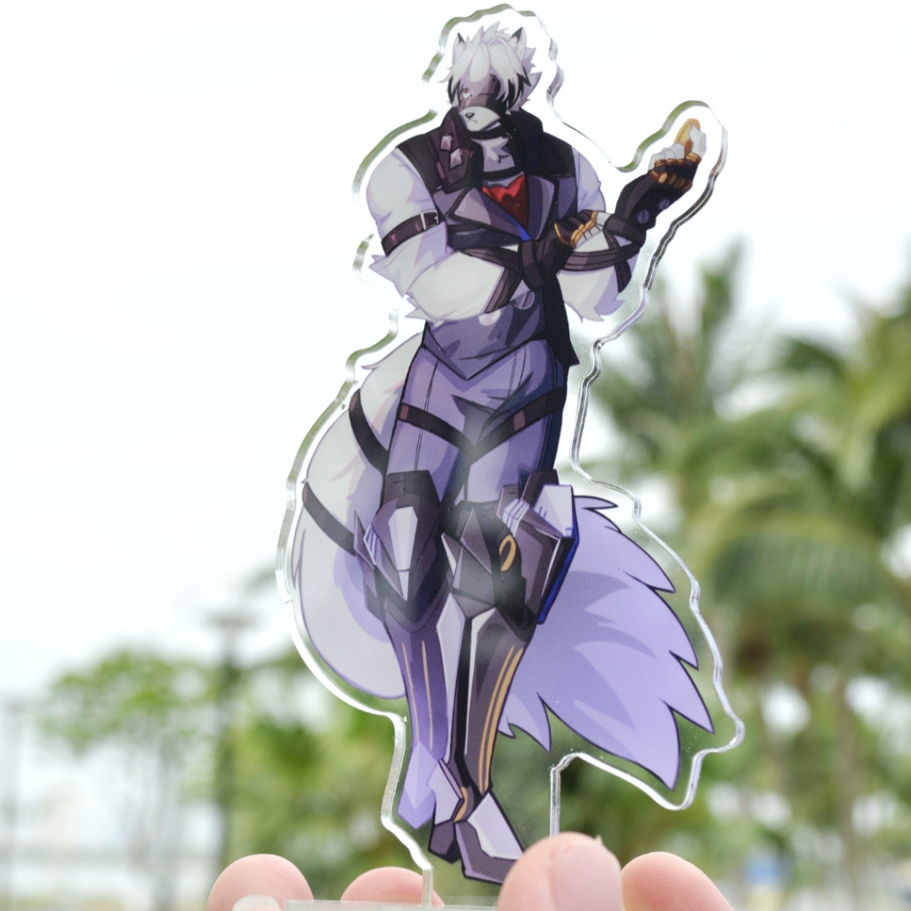 Mô Hình Standee Furry VON LYCAON - Zenless Zone Zero nhựa mica 14cm 3