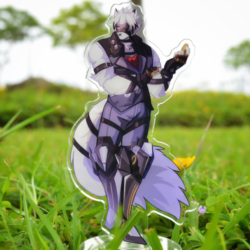 Mô Hình Standee Furry VON LYCAON - Zenless Zone Zero nhựa mica 14cm 4