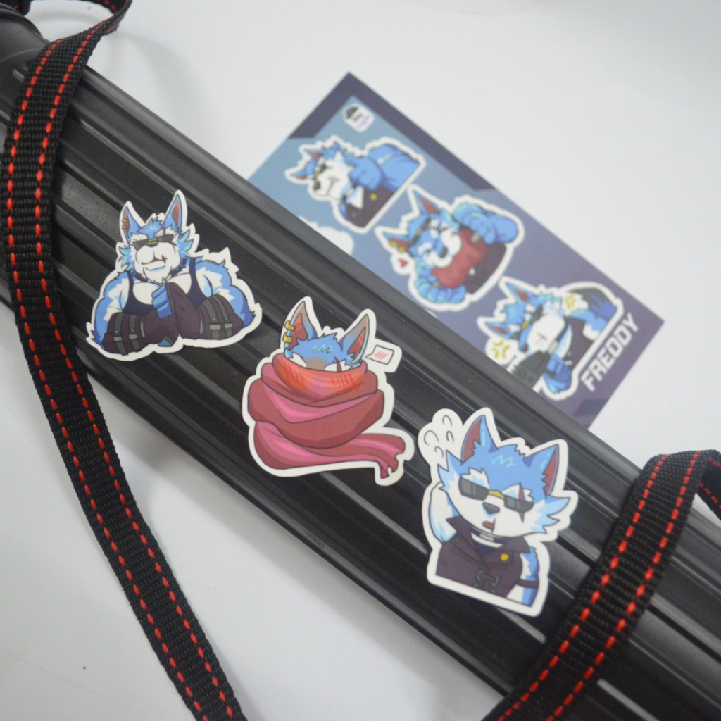 NO.08 FREDDY -Dislyte- Sticker Furry Sheet A6 Decal chống nước 3