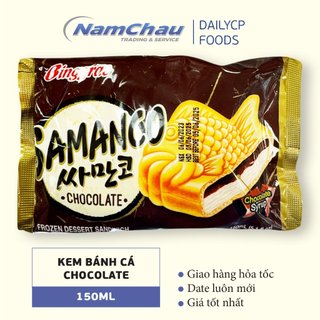 Kem bánh cá Hàn Quốc Binggrae Samanco nhân chocolate 150ML bán lẻ, sỉ