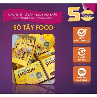 Snack mì tôm trẻ em ăn liền shogun hàn quốc vị gà hộp nguyên 30 gói