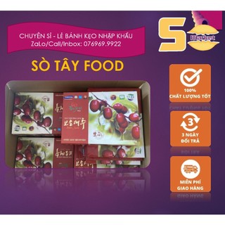 Táo đỏ sấy khô samsung hàn quốc hộp 1kg