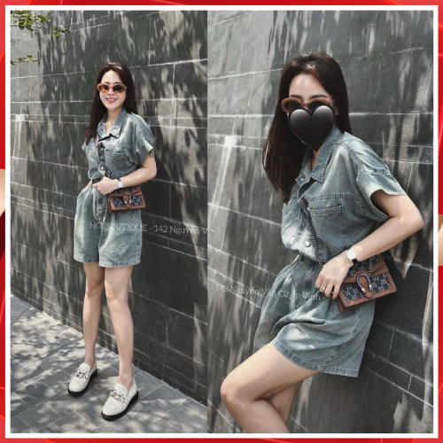 Jum jean nữ chất bò mềm phong cách trẻ trung hàn quốc