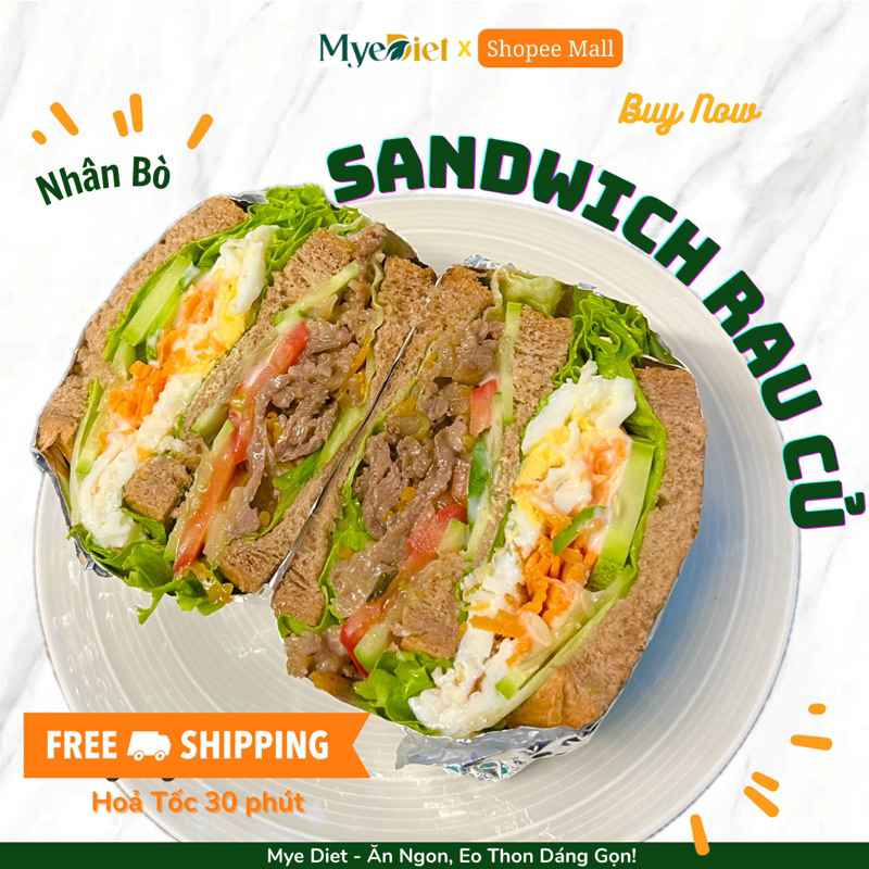 [HOẢ TỐC] Sandwich Eatclean & Healthy