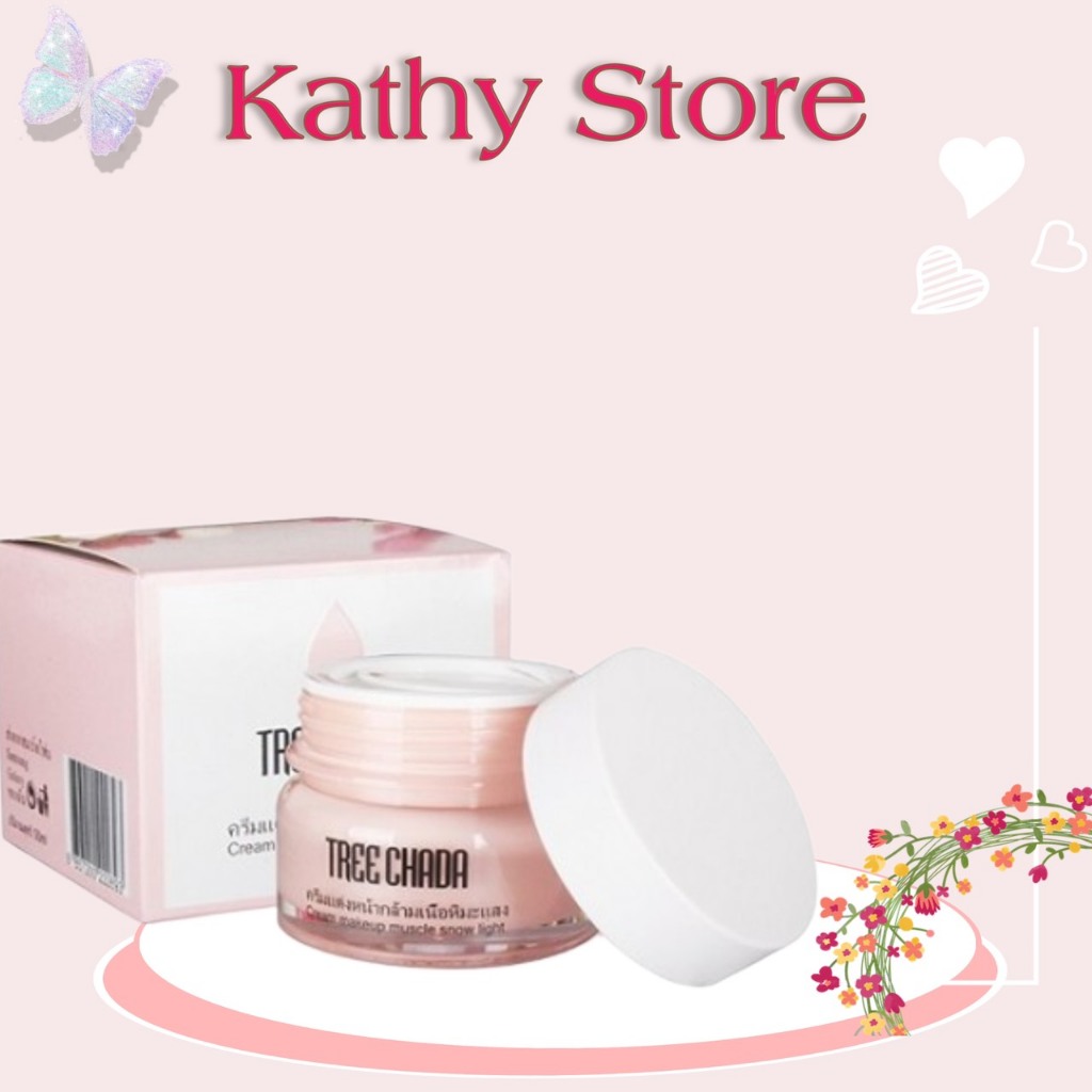  Kem Tree chada Makeup thần thánh + dưỡng da cao cấp hàng chính hãng Thái Lan  Treechada Cream Makeup Muscle Snow Light  