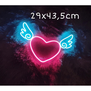 Đèn Led Neon trang trí hình trái tim 12V
