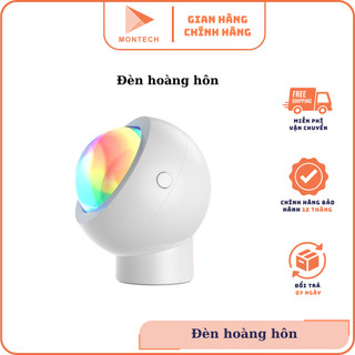 Đèn Hoàng Hôn RGB Đổi Mầu, Chuyển Đổi Màu Hoàng Hôn, Mặt Trời, Cầu Vồng Ảo Diệu, Chụp Ảnh Sống ảo Mẫu mới