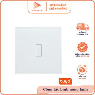 Công tắc 20A bình nóng lạnh Tuya công suất cao - Vuông