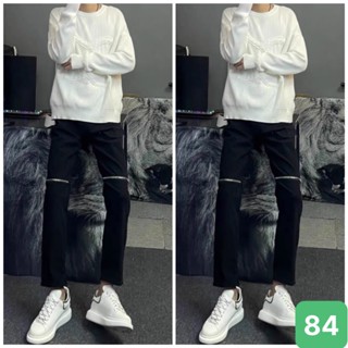 Quần jeans nam khóa zip màu đen chất liệu bò co dãn 4 chiều form dáng skinny đẹp quần jean nam khóa gối QJN84 mẫu mới