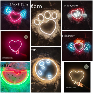 Đèn Led Neon trang trí hình trái tim 12V