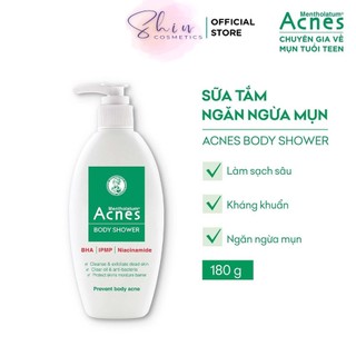 Sữa tắm Giảm Mụn Kháng Khuẩn Giảm Nhờn Toàn Thân Acnes Body Shower 180g