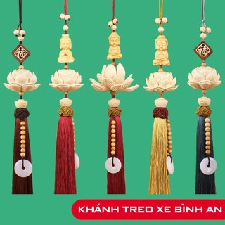 Khánh liên hoa treo xe hơi , bát liên hoa bồ đề mang lại bình an