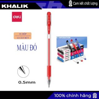 Bút gel deli 6600es chính hãng bút viết học sinh ngòi 0.5mm đồ dùng học sinh văn phòng phẩm
