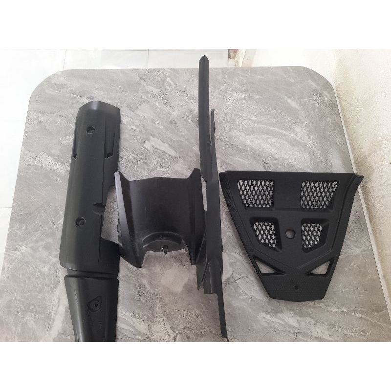 Combo 3 món Ex150 Ốp pô, Cate, chắn bùn