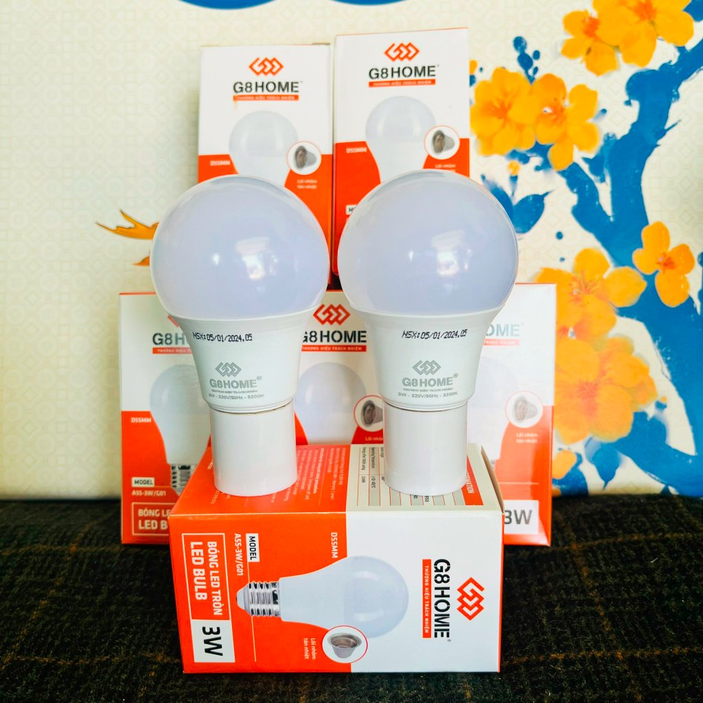 Bóng Đèn Led 3W - Đèn trang trí G8Home Chính hãng 100% - Mua 9 Tặng 1