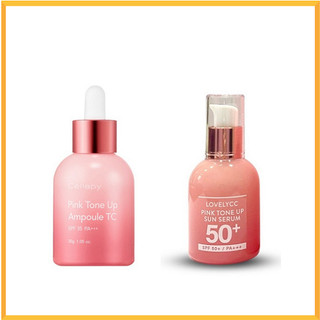 Serum dưỡng da trắng hồng cellapy pink tone up ampoule tc 30gr / lovelycc pink tone up sun serum 30gr