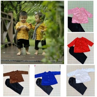 (6-30kg) Bộ bà ba quần đen cho bé trai, bé gái