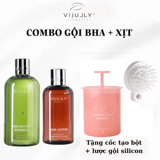 Bộ Dầu Gội Bưởi và Tinh Dầu Bưởi VIJULLY Chống Rụng Tóc, Kích Thích Tóc Nhanh Dài, Nuôi Dưỡng Tóc Chắc Khỏe Sau 2 Tuần