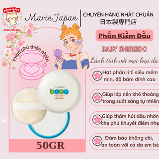 (Có bill store) Phấn rôm Phấn phủ kiềm dầu mịn da Shiseido Baby Powder 50gr