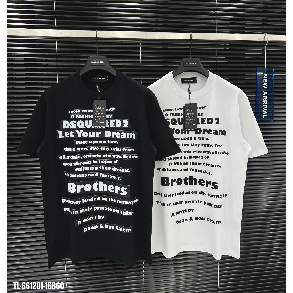 🔥Hot🔥Áo thun DSQUARED2 Icon in chữ trước thiết kế hot trend Nam nữ New 2024