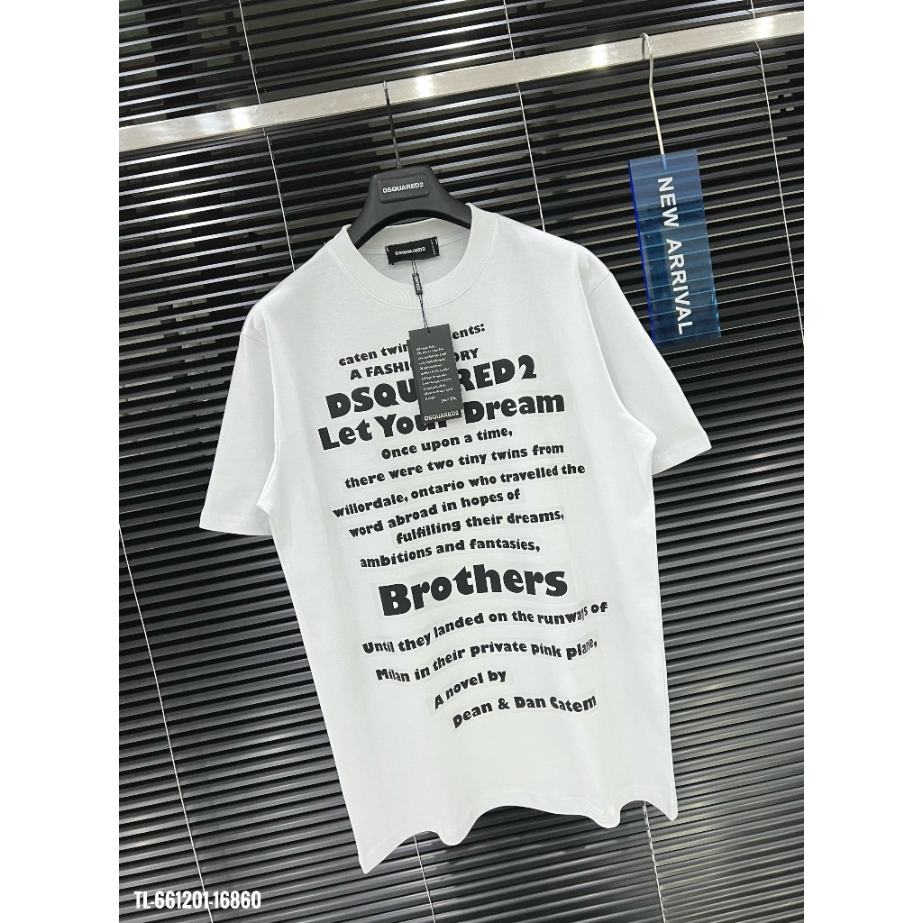 🔥Hot🔥Áo thun DSQUARED2 Icon in chữ trước thiết kế hot trend Nam nữ New 2024