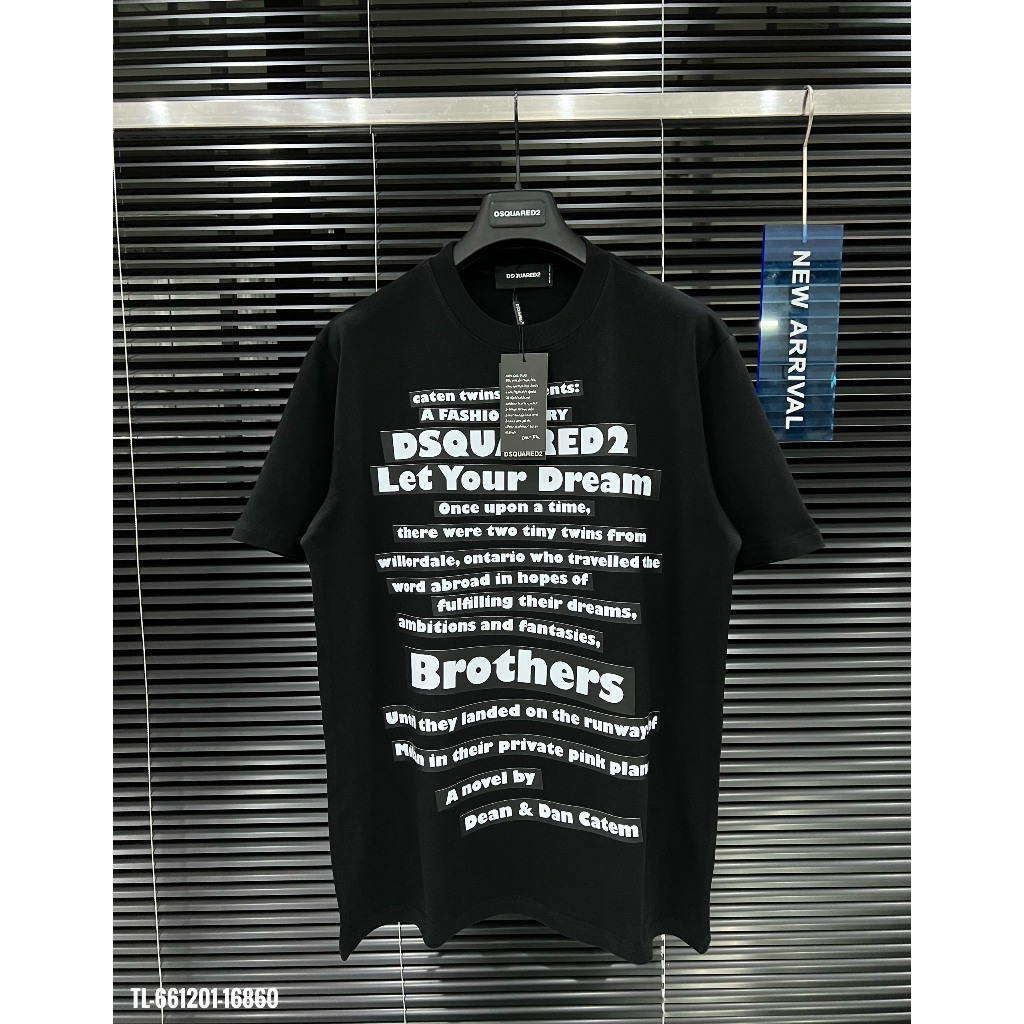 🔥Hot🔥Áo thun DSQUARED2 Icon in chữ trước thiết kế hot trend Nam nữ New 2024