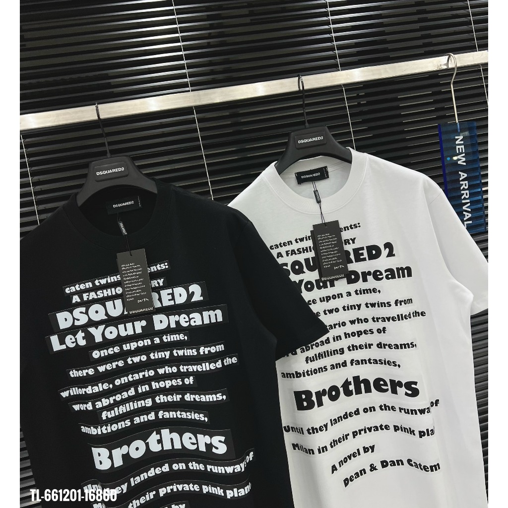 🔥Hot🔥Áo thun DSQUARED2 Icon in chữ trước thiết kế hot trend Nam nữ New 2024